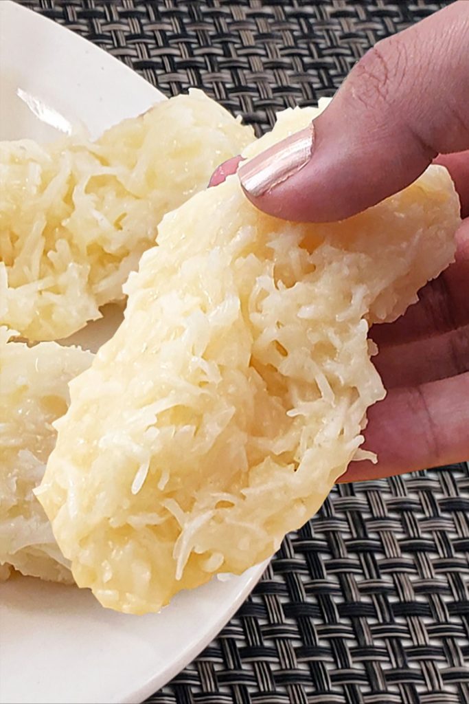 Cocada cremosa de milho verde, pra chorar de tão bom